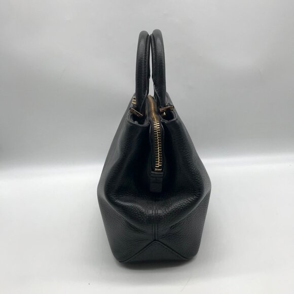 Michael Kors Black Pebbled Leather Florence Convertible Satchel - Picture 3 of 10